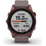 Часы GARMIN FENIX 7S SAPPHIRE SOLAR DARK BRONZE TITANIUM WITH SHALE GRAY BAND