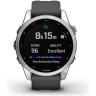 Часы GARMIN FENIX 7S SILVER WITH GRAPHITE BAND