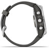 Часы GARMIN FENIX 7S SILVER WITH GRAPHITE BAND