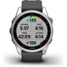 Часы GARMIN FENIX 7S SILVER WITH GRAPHITE BAND
