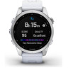 Часы GARMIN FENIX 7S SILVER WITH WHITESTONE BAND
