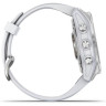 Часы GARMIN FENIX 7S SILVER WITH WHITESTONE BAND