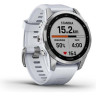Часы GARMIN FENIX 7S SILVER WITH WHITESTONE BAND