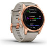 Часы GARMIN FENIX 7S SOLAR ROSE GOLD WITH LIGHT SAND BAND