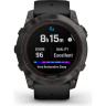 Часы GARMIN FENIX 7X PRO – SAPPHIRE SOLAR EDITION CARBON GRAY DLC TITANIUM WITH BLACK BAND