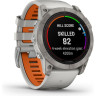 Часы GARMIN FENIX 7X PRO – SAPPHIRE SOLAR EDITION TITANIUM WITH FOG GRAY/EMBER ORANGE BAND