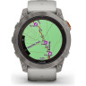 Часы GARMIN FENIX 7X PRO – SAPPHIRE SOLAR EDITION TITANIUM WITH FOG GRAY/EMBER ORANGE BAND