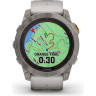 Часы GARMIN FENIX 7X PRO – SAPPHIRE SOLAR EDITION TITANIUM WITH FOG GRAY/EMBER ORANGE BAND