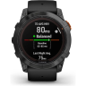 Часы GARMIN FENIX 7X PRO – SOLAR EDITION SLATE GRAY WITH BLACK BAND