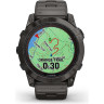 Часы GARMIN FENIX 7X PRO - SAPPHIRE SOLAR EDITION CARBON GRAY DLC TITANIUM WITH VENTED TITANIUM BRACELET