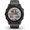 Часы GARMIN FENIX 7X SAPPHIRE SOLAR CARBON COATED TITANIUM GRAY (DLC) VENTILATED TITANIUM GRAY CARBON COATED (DLC) STRAP