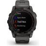 Часы GARMIN FENIX 7X SAPPHIRE SOLAR CARBON COATED TITANIUM GRAY (DLC) VENTILATED TITANIUM GRAY CARBON COATED (DLC) STRAP