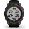 Часы GARMIN FENIX 7X SAPPHIRE SOLAR CARBON GRAY DLC TITANIUM WITH BLACK BAND
