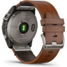 Часы GARMIN FENIX 7X SAPPHIRE SOLAR TITANIUM WITH A CHESTNUT LEATHER STRAP