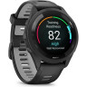Часы GARMIN FORERUNNER 265 BLACK BEZEL AND CASE WITH BLACK/POWDER GRAY SILICONE BAND