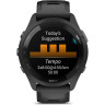 Часы GARMIN FORERUNNER 265 BLACK BEZEL AND CASE WITH BLACK/POWDER GRAY SILICONE BAND