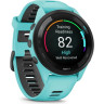 Часы GARMIN FORERUNNER 265 BLACK BEZEL WITH AQUA CASE AND AQUA/BLACK SILICONE BAND