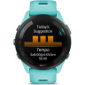 Часы GARMIN FORERUNNER 265 BLACK BEZEL WITH AQUA CASE AND AQUA/BLACK SILICONE BAND
