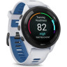 Часы GARMIN FORERUNNER 265 BLACK BEZEL WITH WHITESTONE CASE AND WHITESTONE/TIDAL BLUE SILICONE BAND