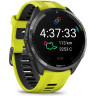 Часы GARMIN FORERUNNER 965 CARBON GRAY DLC TITANIUM BEZEL WITH BLACK CASE AND AMP YELLOW/BLACK SILICONE BAND