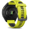 Часы GARMIN FORERUNNER 965 CARBON GRAY DLC TITANIUM BEZEL WITH BLACK CASE AND AMP YELLOW/BLACK SILICONE BAND