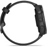 Часы GARMIN FORERUNNER 965 CARBON GRAY DLC TITANIUM BEZEL WITH BLACK CASE AND BLACK/POWDER GRAY SILICONE BAND