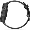 Часы GARMIN FORERUNNER 965 CARBON GRAY DLC TITANIUM BEZEL WITH BLACK CASE AND BLACK/POWDER GRAY SILICONE BAND