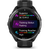 Часы GARMIN FORERUNNER 965 CARBON GRAY DLC TITANIUM BEZEL WITH BLACK CASE AND BLACK/POWDER GRAY SILICONE BAND