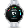 Часы GARMIN FORERUNNER 965 TITANIUM BEZEL WITH WHITESTONE CASE AND WHITESTONE/POWDER GRAY SILICONE BAND