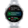 Часы GARMIN FORERUNNER 965 TITANIUM BEZEL WITH WHITESTONE CASE AND WHITESTONE/POWDER GRAY SILICONE BAND