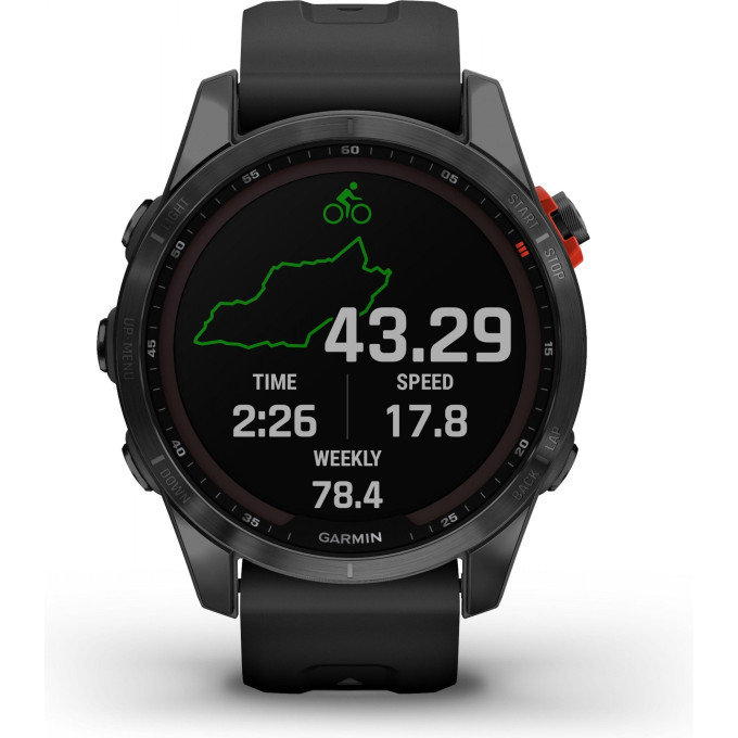 Часы GARMIN TACTIX DELTA SOLAR черный DLC с нейлоновым ремешком