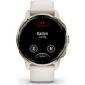 Часы GARMIN VENU 2 PLUS CREAM GOLD STAINLESS STEEL BEZEL WITH IVORY CASE AND SILICONE BAND
