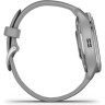 Часы GARMIN VENU 2 PLUS SILVER STAINLESS STEEL BEZEL WITH POWDER GRAY CASE AND SILICONE BAND