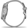 Часы GARMIN VENU 2 PLUS SILVER STAINLESS STEEL BEZEL WITH POWDER GRAY CASE AND SILICONE BAND