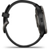 Часы GARMIN VENU 2 PLUS SLATE STAINLESS STEEL BEZEL WITH BLACK CASE AND SILICONE BAND