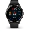 Часы GARMIN VENU 2 PLUS SLATE STAINLESS STEEL BEZEL WITH BLACK CASE AND SILICONE BAND