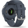 Часы GARMIN VENU 2 SILVER STAINLESS STEEL BEZEL WITH GRANITE BLUE CASE AND SILICONE BAND