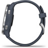 Часы GARMIN VENU 2 SILVER STAINLESS STEEL BEZEL WITH GRANITE BLUE CASE AND SILICONE BAND