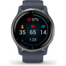 Часы GARMIN VENU 2 SILVER STAINLESS STEEL BEZEL WITH GRANITE BLUE CASE AND SILICONE BAND