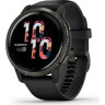 Часы GARMIN VENU 2 SLATE STAINLESS STEEL BEZEL WITH BLACK CASE AND SILICONE BAND