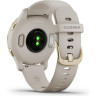 Часы GARMIN VENU 2S LIGHT GOLD STAINLESS STEEL BEZEL WITH LIGHT SAND CASE AND SILICONE BAND