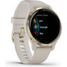 Часы GARMIN VENU 2S LIGHT GOLD STAINLESS STEEL BEZEL WITH LIGHT SAND CASE AND SILICONE BAND