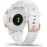 Часы GARMIN VENU 2S ROSE GOLD STAINLESS STEEL BEZEL WITH WHITE CASE AND SILICONE BAND