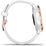 Часы GARMIN VENU 2S ROSE GOLD STAINLESS STEEL BEZEL WITH WHITE CASE AND SILICONE BAND
