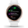 Часы GARMIN VENU 2S ROSE GOLD STAINLESS STEEL BEZEL WITH WHITE CASE AND SILICONE BAND