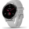 Часы GARMIN VENU 2S SILVER STAINLESS STEEL BEZEL WITH MIST GRAY CASE AND SILICONE BAND