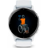 Часы GARMIN VENU 3 SILVER STAINLESS STEEL BEZEL WITH WHITESTONE CASE AND SILICONE BAND
