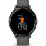Часы GARMIN VENU 3S SLATE STAINLESS STEEL BEZEL WITH PEBBLE GRAY CASE AND SILICONE BAND