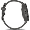 Часы GARMIN VENU 3S SLATE STAINLESS STEEL BEZEL WITH PEBBLE GRAY CASE AND SILICONE BAND