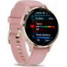 Часы GARMIN VENU 3S SOFT GOLD STAINLESS STEEL BEZEL WITH DUST ROSE CASE AND SILICONE BAND